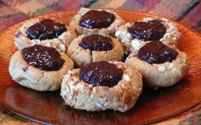 Jam-filled Thumbprint Cookies {gluten-free + vegan}